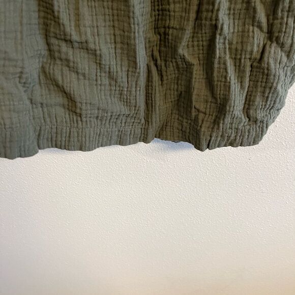 Aerie Olive Green Pool-To-Party Crochet Halter Open Back Mini Dress XS - Picture 8 of 11